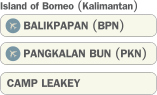BALIKPAPAN (BPN) PANGKALAN BUN (PKN) CAMP LEAKEY Island of Borneo (Kalimantan)
